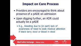 Med Safety Exchange webinar - January 15, 2020