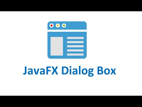 31 JavaFX Custom Dialog Box