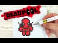 Deadpool - PIXEL ART - 🛑 ДЕДПУЛ- РИСУНКИ ПО КЛЕТОЧКАМ