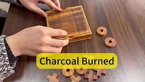 3 wooden board games in 1 educational set play Tic-tac-toe XO Hook cards with double 6 dominoes