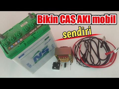 cara mengecas Aki  charger aki mobil Yang benar dan Aman Sesuai Petunjuk supaya umur aki awet. 