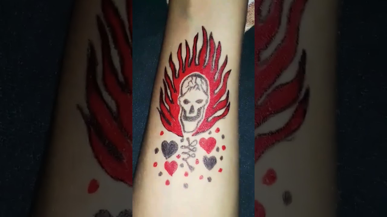 crazy | op | tattoo #💀+🔥+❤️👍