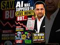 AI Doesn't Save Money, It Moves It #AItruth #TechInsights