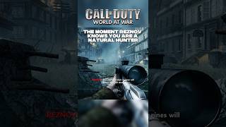 The Moment Reznov Knows You Are A Natrual Hunter In Call Of Duty World At War