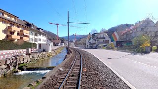 ★ 4K 🇨🇭 Liestal - Waldenburg cab ride: The 2nd last day of operation [04.2021] Führerstandsmitfahrt