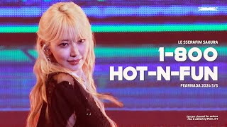 240511 르세라핌 사쿠라 '1-800-hot-n-fun' 직캠 LE SSERAFIM Sakura 4k Fancam @FAN MEETING 'FEARNADA' 2024 S/S