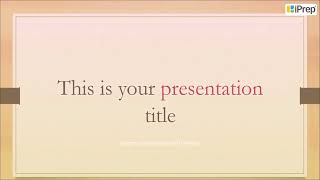 Slide Designs | Electronic Presentation Tool-Powerpoint | Computer | iPrep