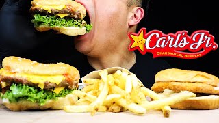 CARLS JR DOUBLE FAMOUS STAR CHEESEBURGER & VALUE MENU CHICKEN SANDWICH