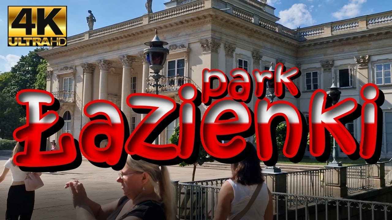 4K Łazienki royal park in Warsaw 