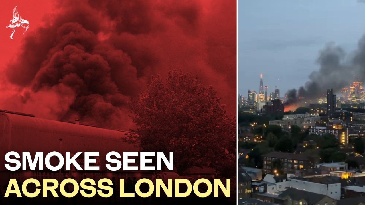 BREAKING: Huge fire erupts in Deptford as smoke fills London sky