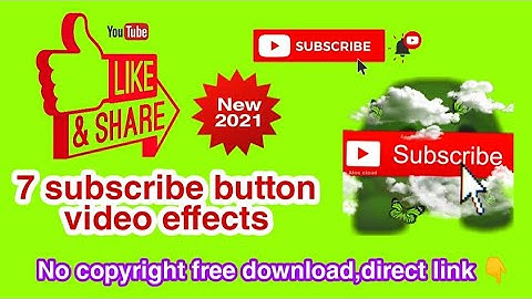 Green screen subscribe button, video effect, subscribe like share button free download, direct  👇