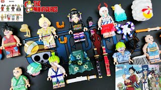 Lego One Piece Wano Arc Anime Minifigures Unofficial XINH X0352 | Luffy | Sanji | Nico Robin | Nami