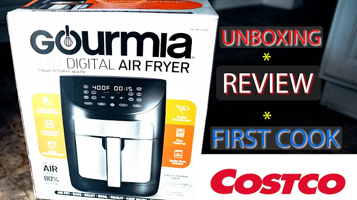 Gourmia 7qt Air Fryer | Unboxing Review & First Cook | Costco #airfryer #costco