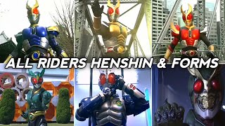 Kamen Rider Agito (2001): All Riders Henshin & Forms
