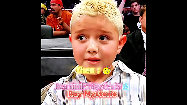 Dominik Mysterio & Rey Mysterio Then Vs Now Edit 💯 #wwe #dominikmysterio #reymysterio  #thenandnow