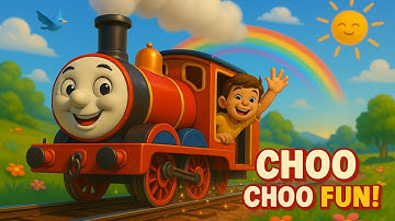 Choo Choo Train Song for Kids 🚂 | Fun & Catchy Toddler Rhyme | All Aboard! #choochoo #trainsongs