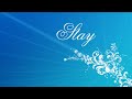 Stay (Bonnie Bianco &amp; Pierre Cosso) Keyboard Cover
