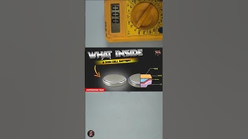 WHAT INSIDE A COIN CELL BATTERY? #operationtech #experiment #inventiontech