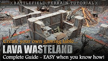 Create Your Own Gaming Table LAVA WASTELAND | Warhammer 40K | Complete Guide