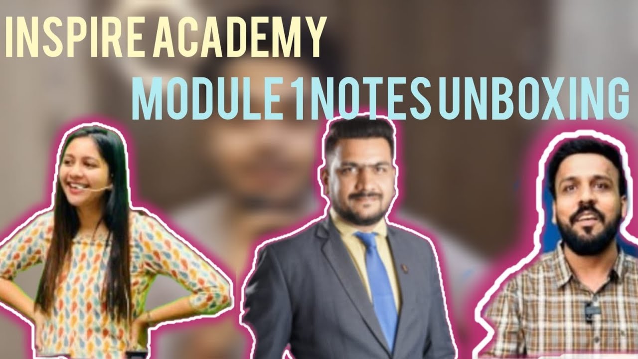 Unboxing of CS Professional Module 1 Notes |INSPIRE ACADEMY | - YouTube