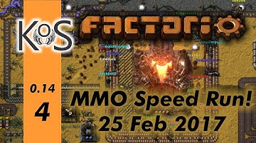 Factorio MMO Speed Run - 25 Feb 2017, Ep 4 - Achievements - Co-op Multiplayer (v 0.14)