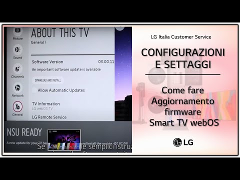 TV LG | Come fare aggiornamento Firmware Smart TV con webOS