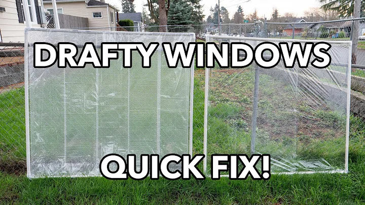 DIY WINDOW INSULATION: How To Fix A Drafty Window With PVC Pipe Inserts for $11 Or Less
