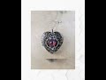 Silver Dragons Breath Floral Music Box Locket