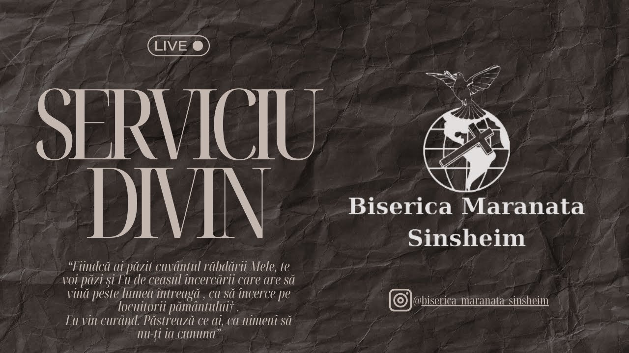 🔴LIVE - Duminică Seara - 01.03.26 - Serviciu Divin - Mesaj: Liviu Haraseniuc