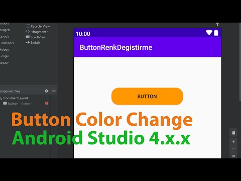 Button Arkaplanı Nasıl Değiştirilir, Yeni Android Studio Versiyonu 4K