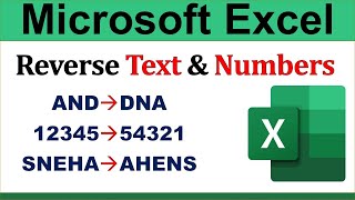 Reverse Text String in Excel। Microsoft Excel। Excel TOP Formula।