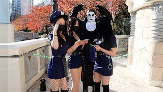 Nun Prank at Korea Disneyland l  Crazy Reactions