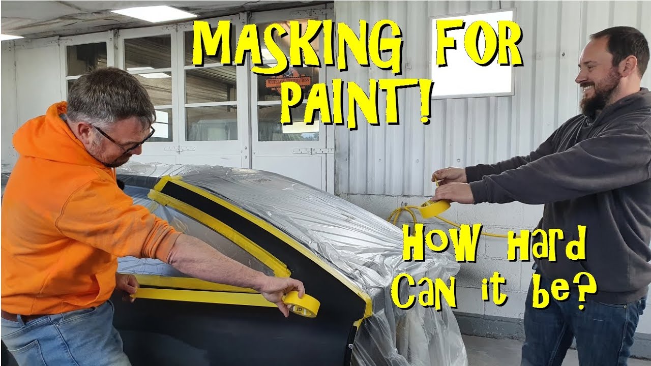 Masking a car for paint how hard can it be? YouTube