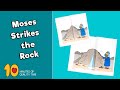 Moses strikes the rock craft  bible activities for kids