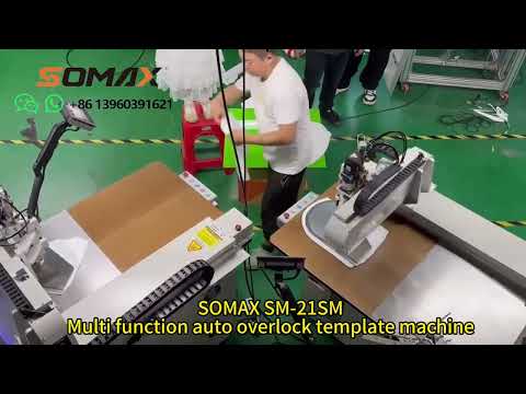 SOMAX SM-21SM Multi function auto overlock template machine#confecciones#sewingmachinefactory#tecido