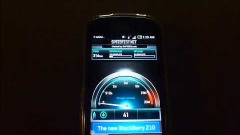 Unlocked Pantech Burst EDGE speeds on T-mobile data Service using speedtest.net. Worse than modem.