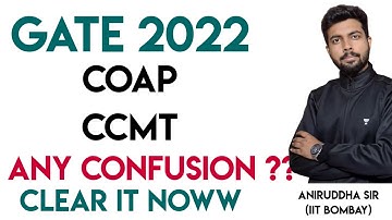 GATE 2022 COAP / GATE 2022 CCMT / GATE 2022 COUNSELING with @TheCivilGuruji