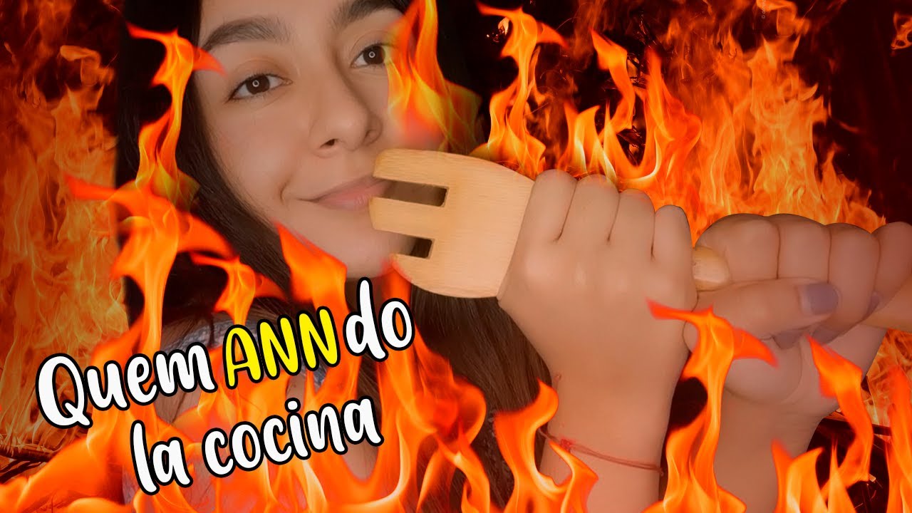asmr español - ASMR COOKING - Te relajo mientras intento no quem4r mi cocina - Ann Vargas