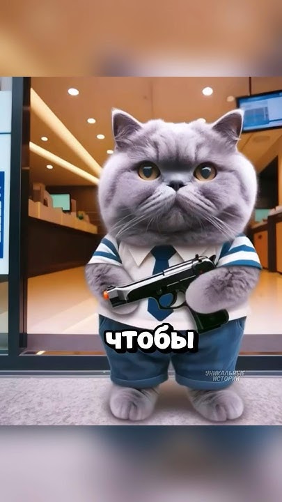 КОТИК ОГРАБИЛ БАНК 👹🥺💔 #котики #shorts #новости #истории #рек #животные ...
