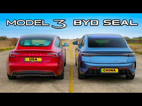 Tesla Model 3 v BYD Seal: DRAG RACE 