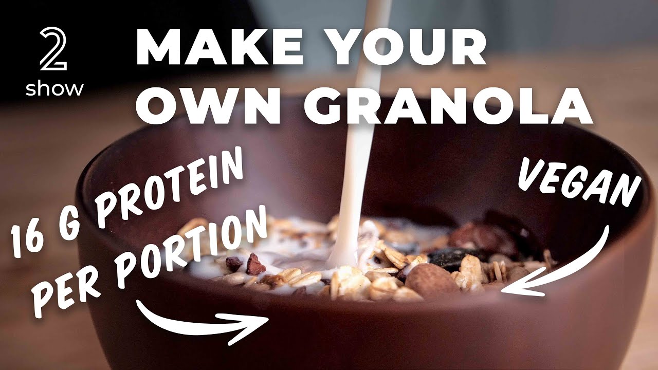 How To Make HighProtein Granola Vegan Fitness Recipe YouTube