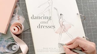Ballet-Inspired Fashion Sketches Draw With Me