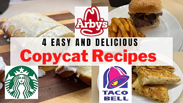 4 EASY RECIPES || COPYCAT RECIPES || FAST FOOD FAVORITES AT HOME || CHEAPER TO EAT AT HOME!