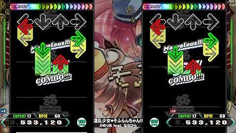 【DDR WORLD】 混乱少女♥そふらんちゃん!! / かめりあ feat. ななひら [SINGLE EXPERT] 譜面確認+Clap