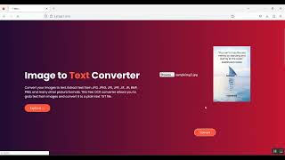 Image to Text Extraction Flask in Python Projects