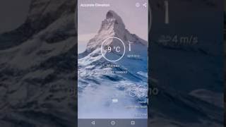 Accurate elevation & weather app screenshot 1