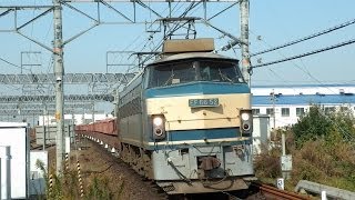 5780レ　EF66-52(ゼロロク)牽引　赤ホキ貨物列車　枇杷島駅通過