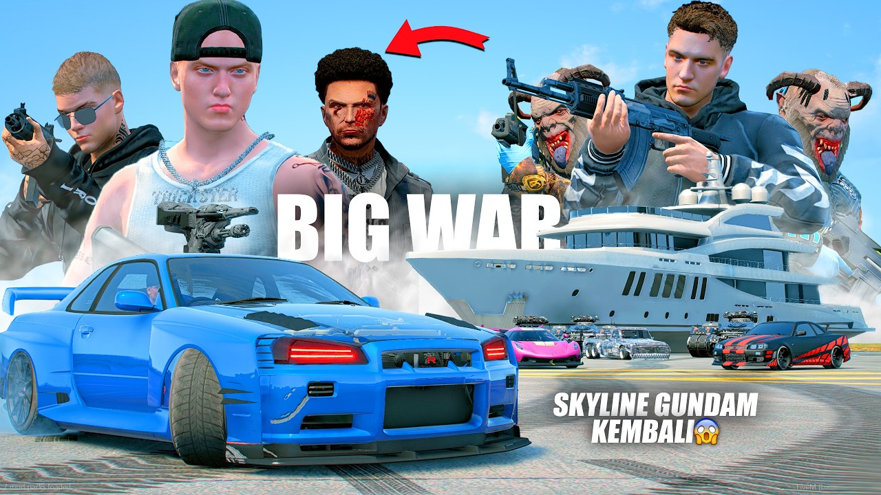 MISI BESAR KELUARGA OCONNER BERHASIL MENGAMBIL SKYLINE GUNDAM KEI DARI MUSUH - GTA 5 ROLEPLAY