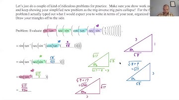 Composition of Trig and Inverse Trig Functions pg 64