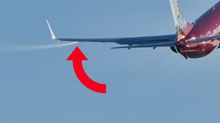 FUEL VENTING ON TAKEOFF TUI B737 at Madeira Airport